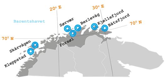 Kart over fangstområder