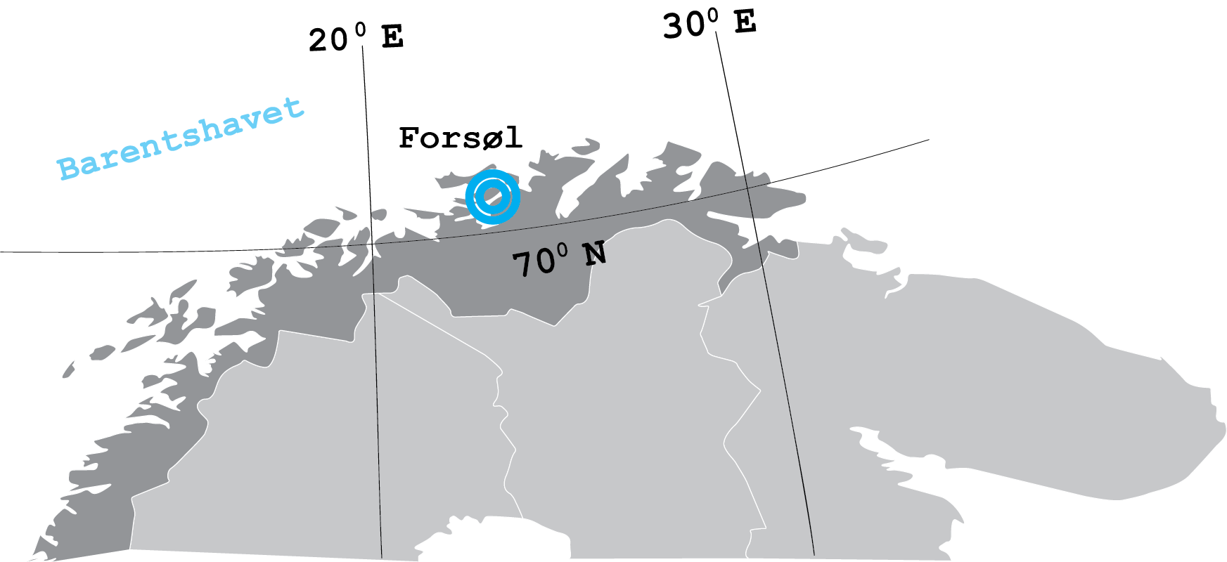 Kart med Forsøl