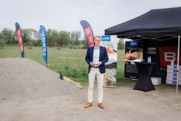 Mattias Gunnarsson at the factory site in Kungälv