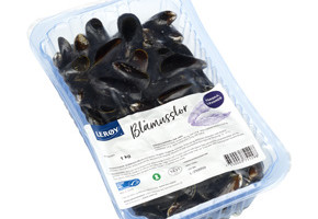Blåmusslor forpakning