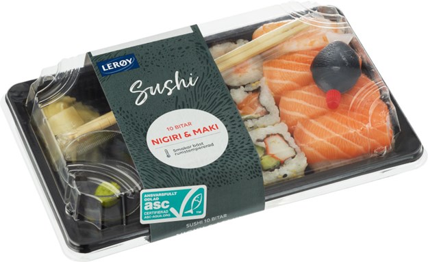 Sushi nigiri/maki 10 bitar