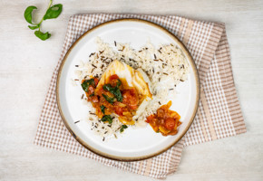 Skrei med tomat- og chorizokompott