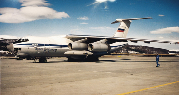 First charter plane to Japan 1995