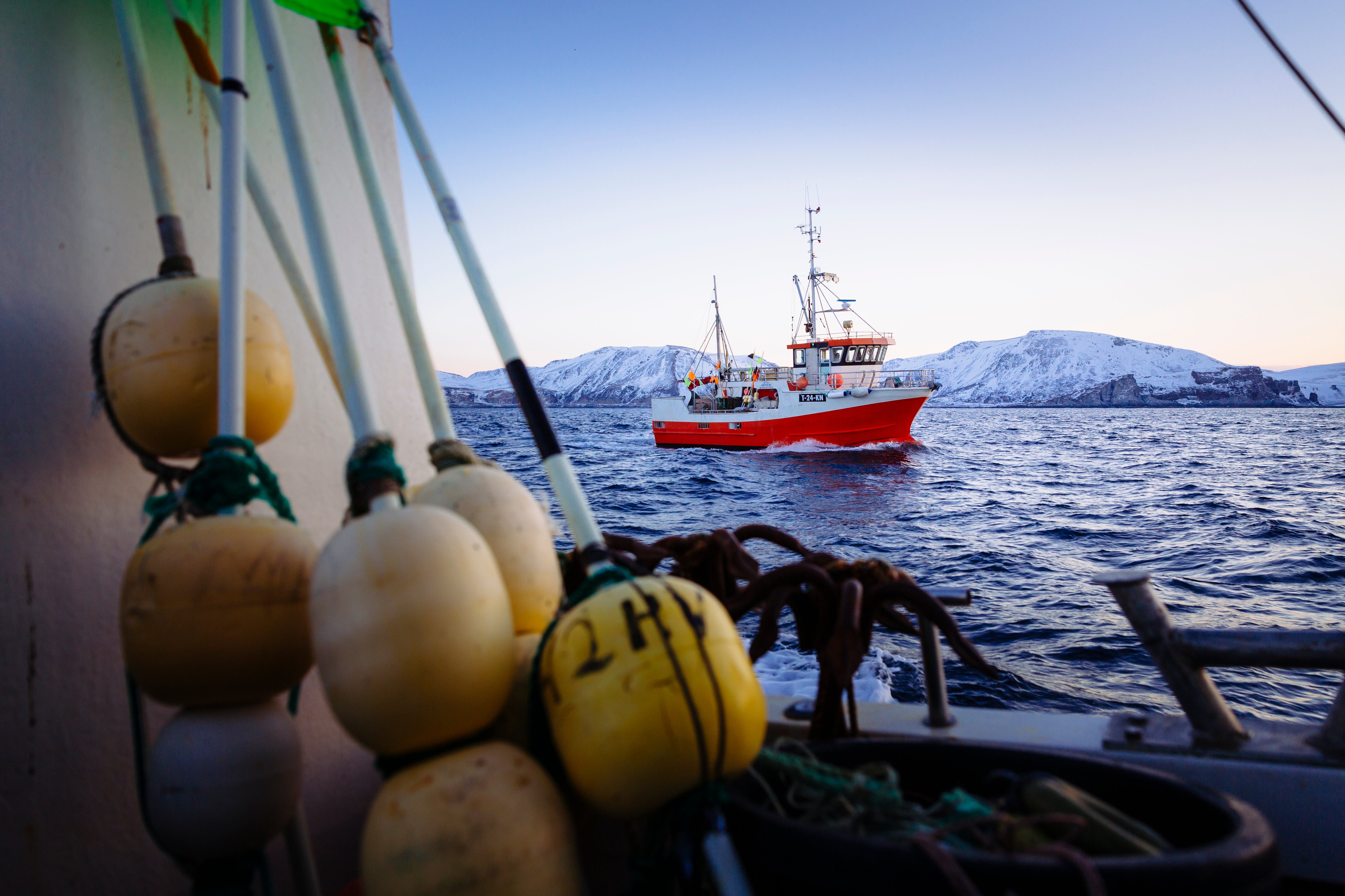 Fishing boat on the ocean