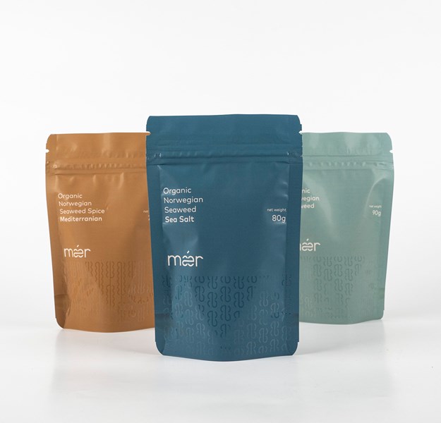 Mær products in packaging
