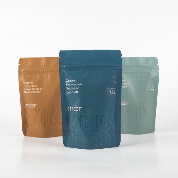 Mær products in packaging