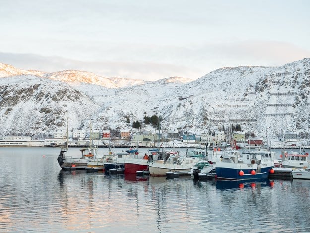 Kjøllefjord kai med båter