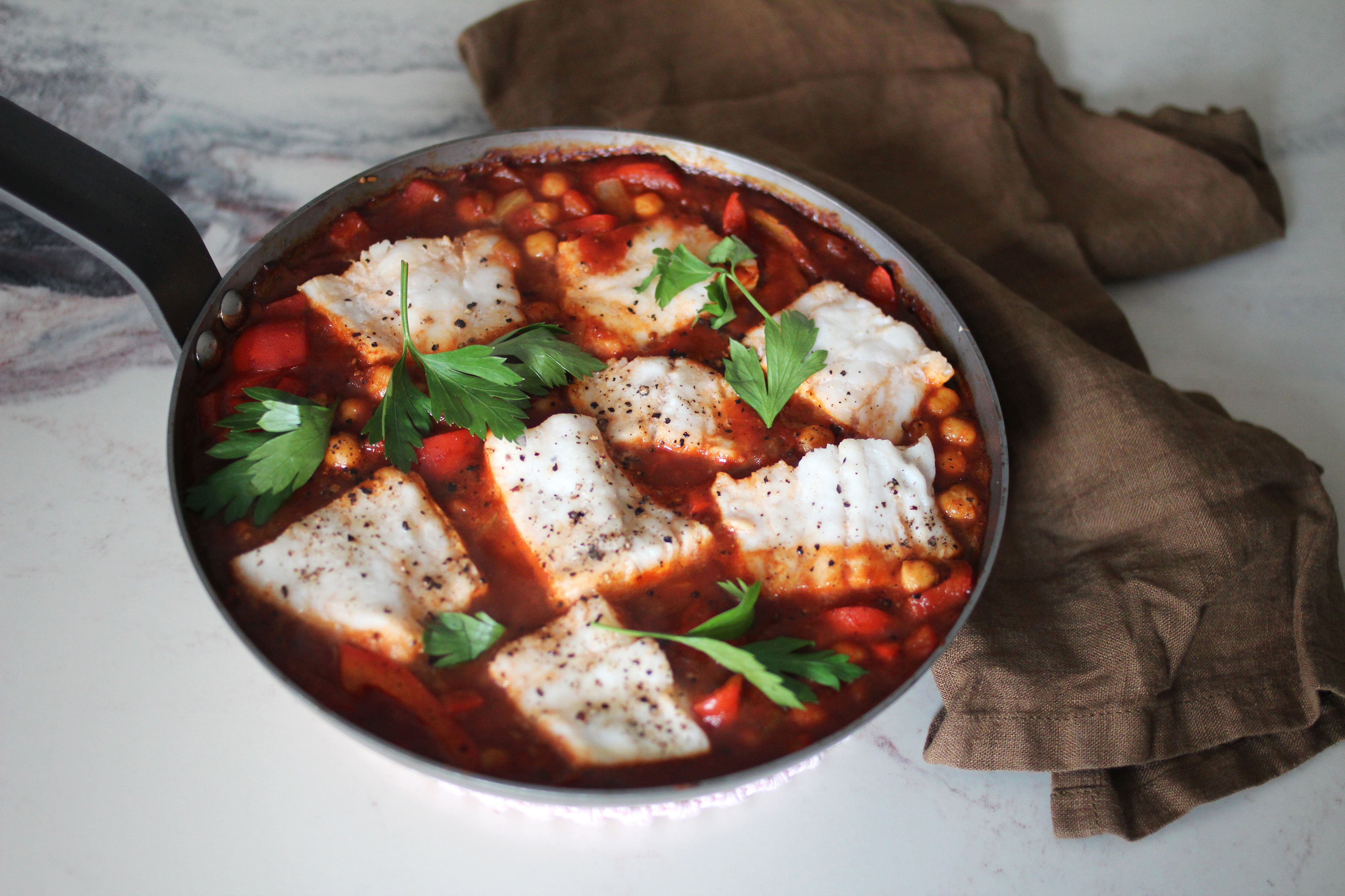 Torsk i form med smak av midtøsten