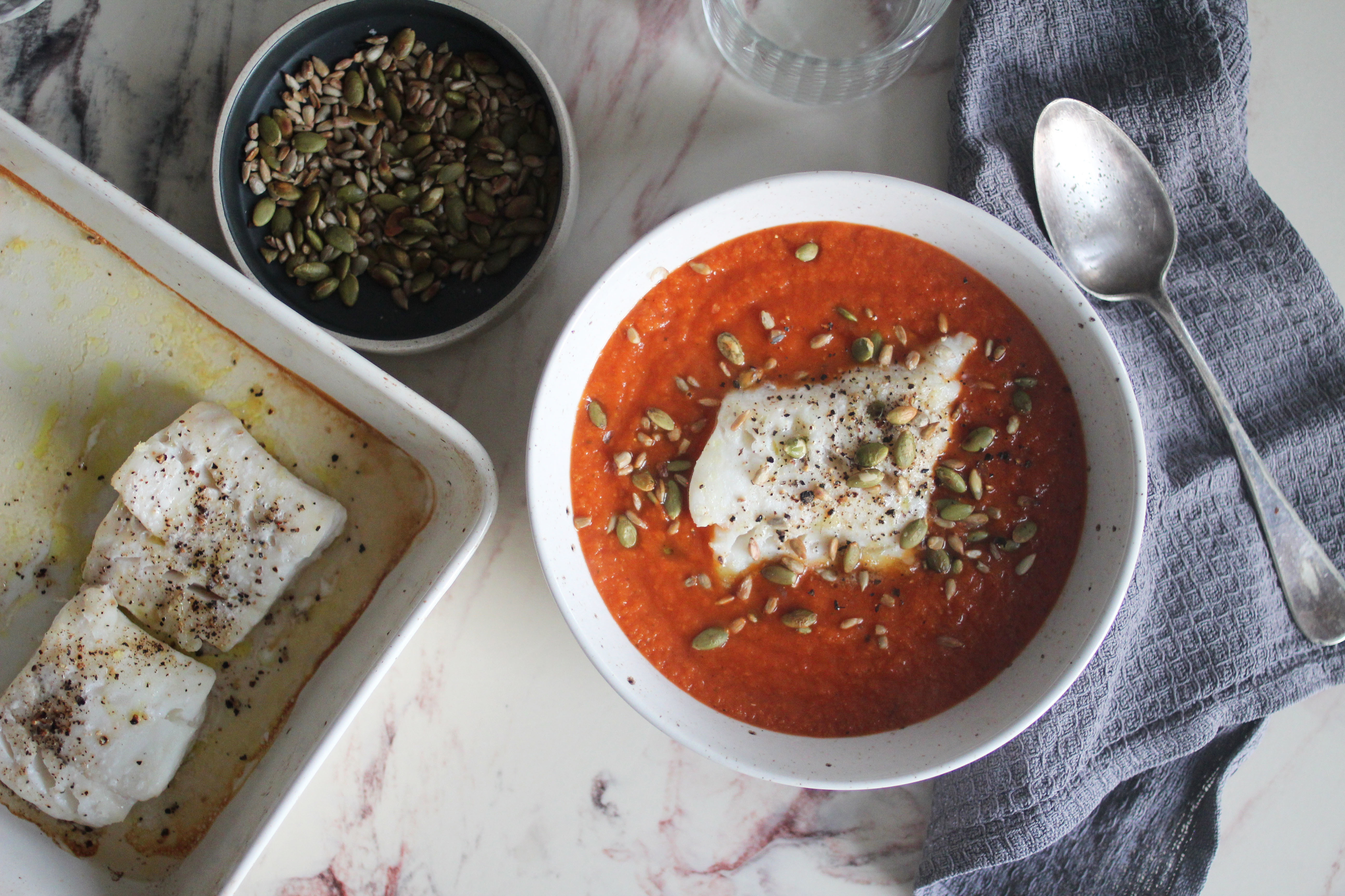 Tomatsuppe med frø