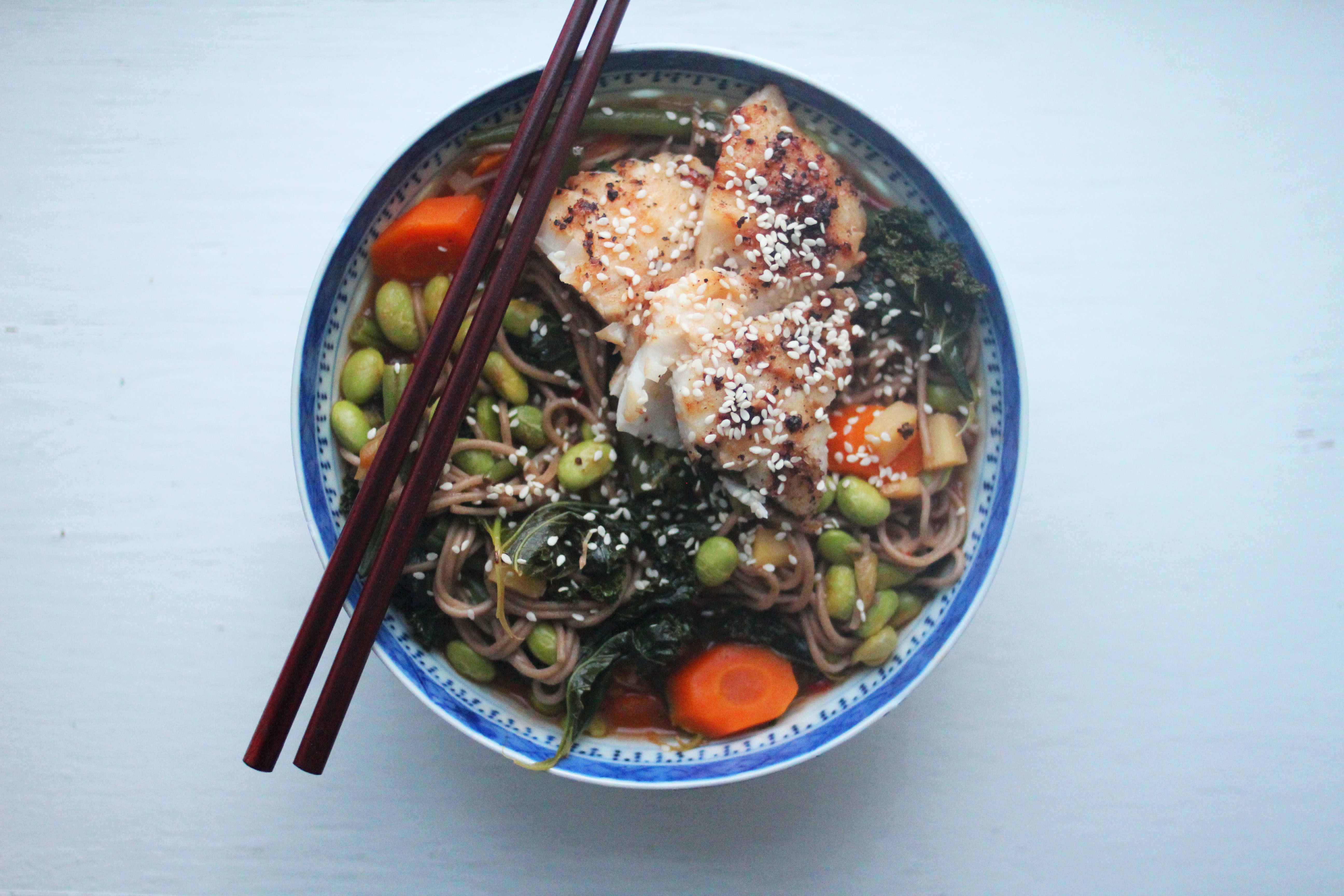 Ramen med torsk