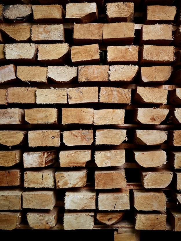 Wood from Lerøy Fossen factory