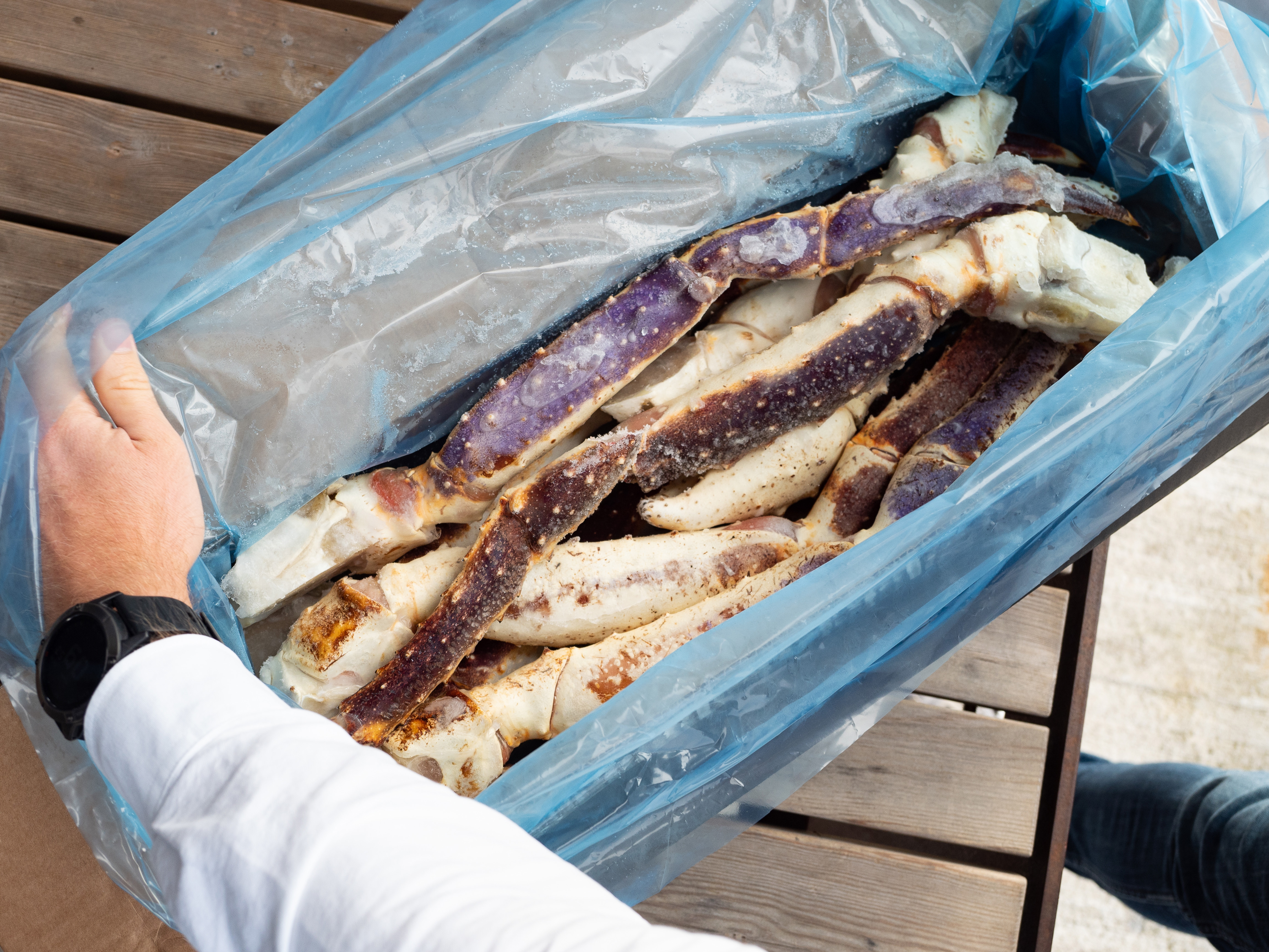 Norwegian Red King Crab in box