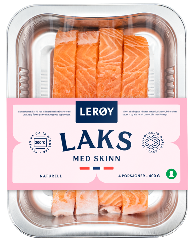 Laks naturell 4x100g