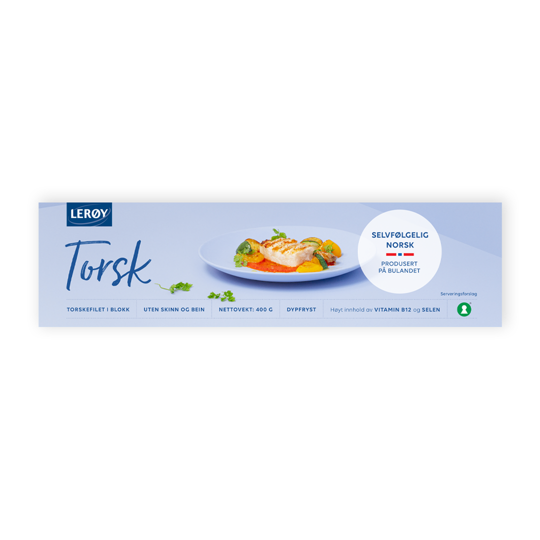 Torskefilet blokk forpakning