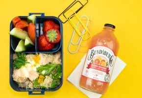 Couscous salat med kokt laks