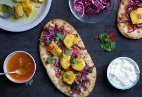 Karristekt torsk på nanbrød