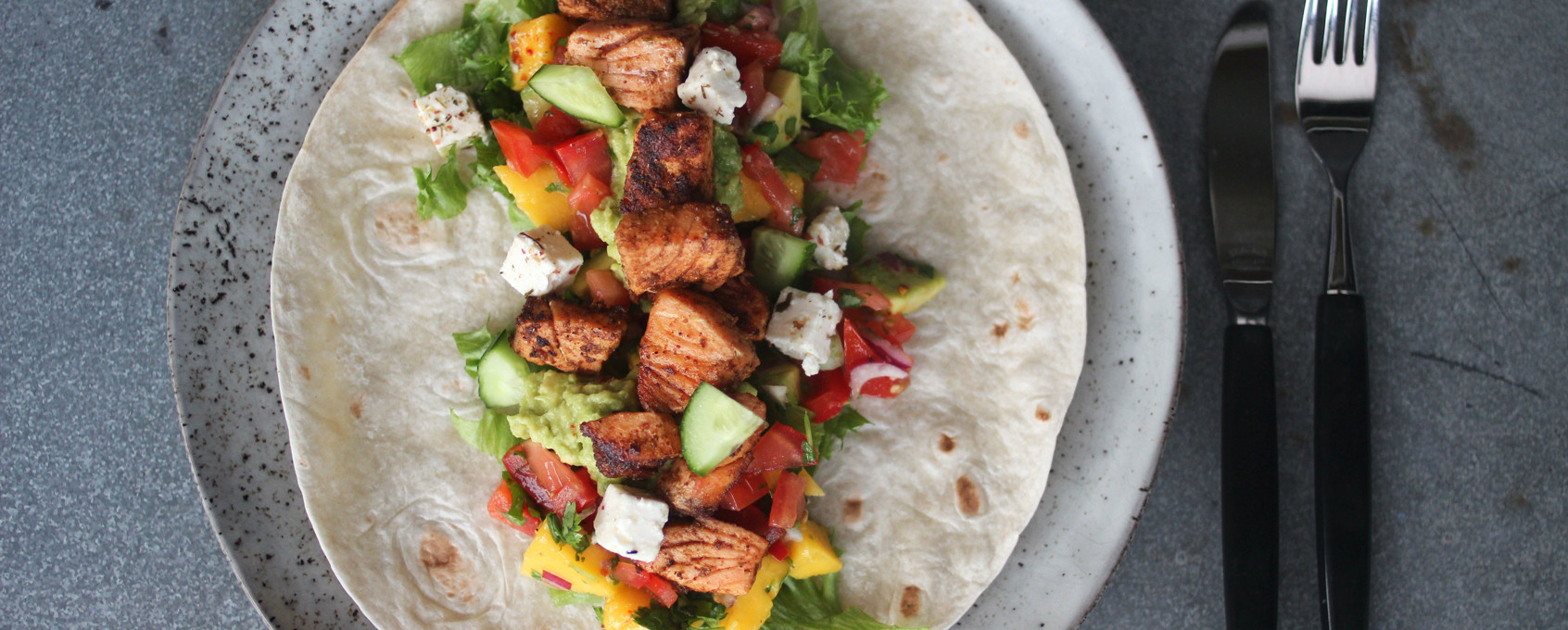 Laksetaco med mangosalsa