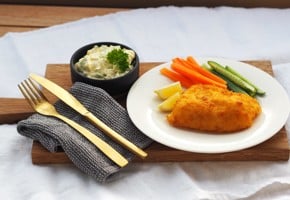 Sprøpanert torskefilet med remulade