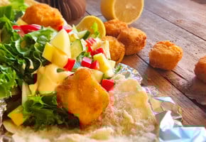 Kebab med Lerøy Sprøpanerte torsketerninger i airfryer
