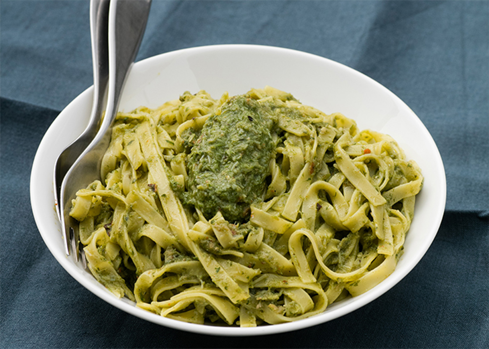 Tagliatelle with crab
