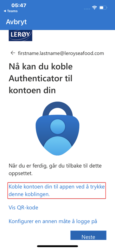 Authenticator Steg 6